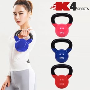 K4스포츠아몸디 K4-81 컬러 케틀벨 2kg~10kg 아령 코어운동 덤벨 웨이트 다이어트