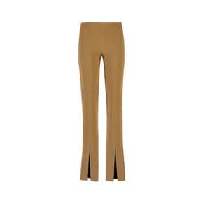 STRETCH SLIT SLIM FIT PANTS (BEIGE)