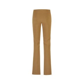 STRETCH SLIT SLIM FIT PANTS (BEIGE)