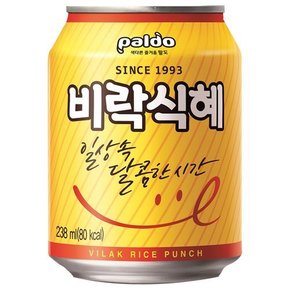 팔도 비락 식혜 238ml x 48캔  뚱캔 전통음료 쌀음료