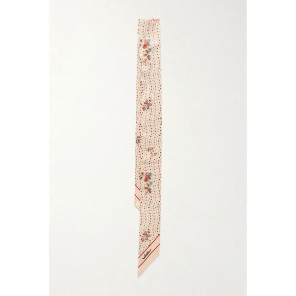 플로럴 프린트 실크 스카프 46376663162984983