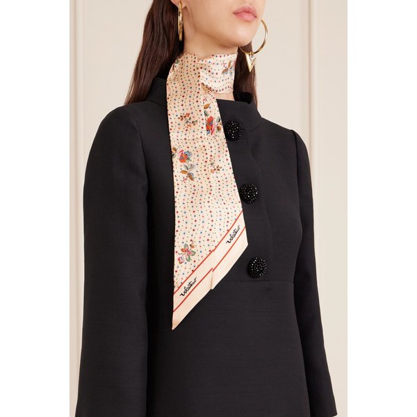 플로럴 프린트 실크 스카프 46376663162984983