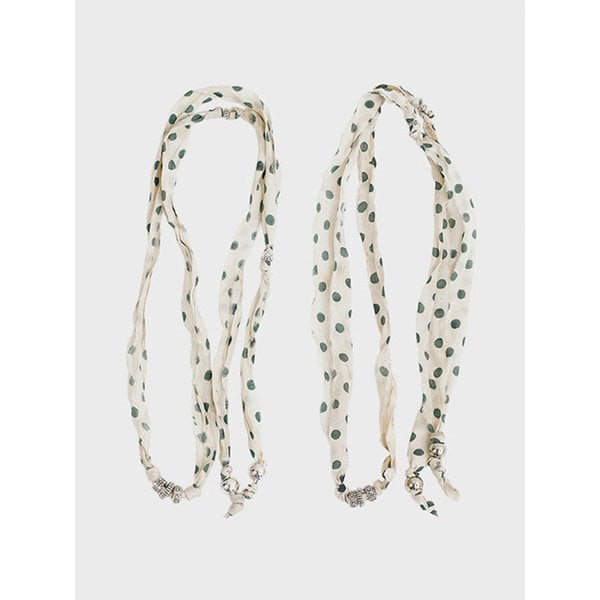 Silk string necklace_Dot