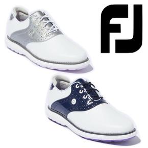 3177068 풋 조이 여성 FJ 전통 슈 레이스 스파이클리스 골프 신발 FootJoy TA3242042