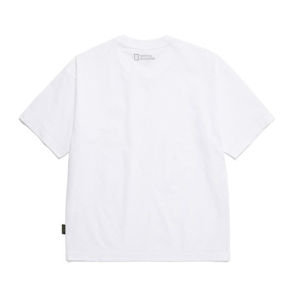 [여주점] N252UTS240 크라즈 스몰로고 그래픽 세미오버핏 반팔 티셔츠 WHITE