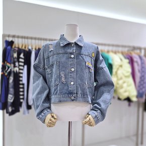 AK원주점 르니앤맥코이 스마일 패치 데미지 데님자켓 MN05JK004