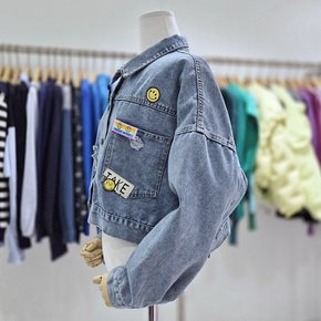 AK원주점 르니앤맥코이 스마일 패치 데미지 데님자켓 MN05JK004