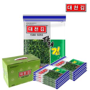 대천김 조미김 파래김 전장김 10봉 x 2박스(총 20봉)/구운김