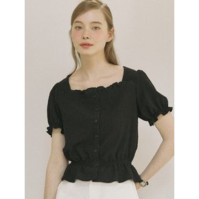 Sevigny Frill Blouse - Black