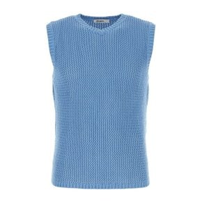 [해외배송] 기마구아스 코튼 블루 니트조끼 BRIDGETTETANKTOP  BLUE