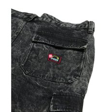 데우스 데님 카고 숏 팬츠 블랙 BURLY CARGO SHORT