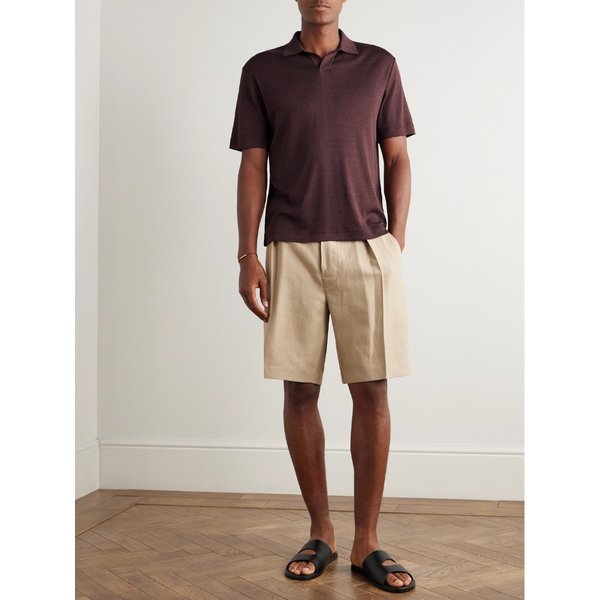 발피아나 실크 코튼 블렌드 폴로 셔츠 46376663162830092