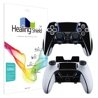 Healing Shield 소니 플레이스테이션5 듀얼센스 엣지 무선 컨트롤러 블랙 외부보호필름 세트