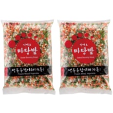 마당발 냉동혼합야채 4종 (한식), 중국,  1kg)  2개