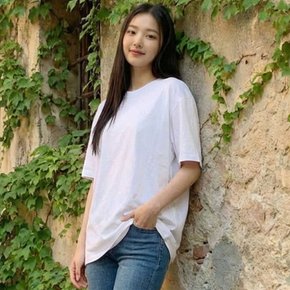 심플 베이직 남여공용 라운드 반팔