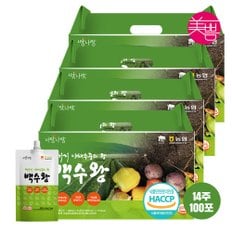 하루야채 100가지 곡물 채소 뿌리채소 과일 야채수 백수왕 100ml 4박스(100개입)