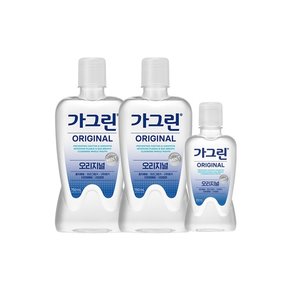 동아제약 가그린 오리지널 750ml 2개+250ml 1개 구강청결제 가글
