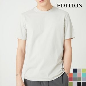 에디션 베이직 컬러 라운드 반팔 티셔츠 (NEB2TR1901)