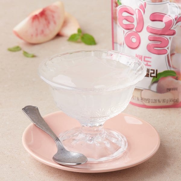 팅글 4kcal 곤약젤리 백도 80g 1팩