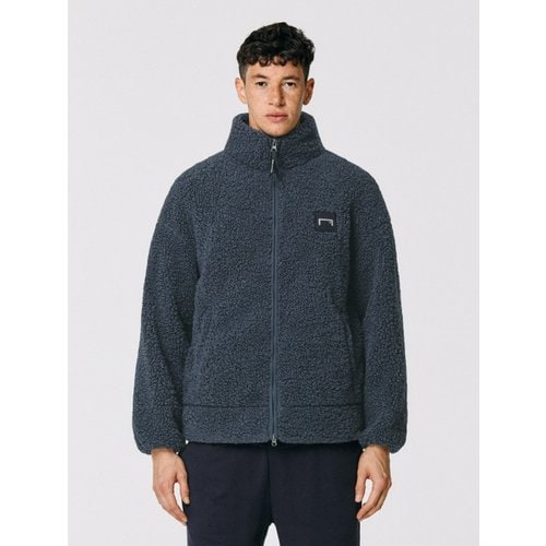 CIRCLE EMBO WOOLIKE RDS DOWN JACKET