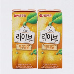 리이브 제주감귤 과즙주스 190ml 24입