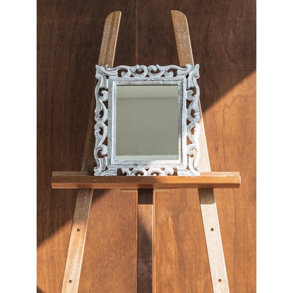 Agathe Square S_Wooden Carved Wall Mirror