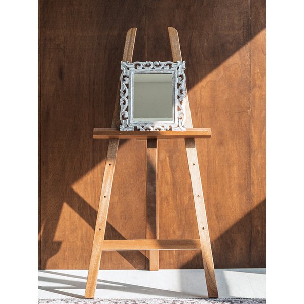 Agathe Square S_Wooden Carved Wall Mirror