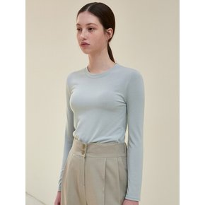 CREW NECK TOP_SKY BLUE