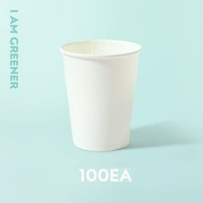 400ml 무지 종이컵 화이트 100개