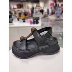 [제주점] 슈콤마보니[셀럽착용] Metal symbol cross sandal(black)  DG2AM23016BLK