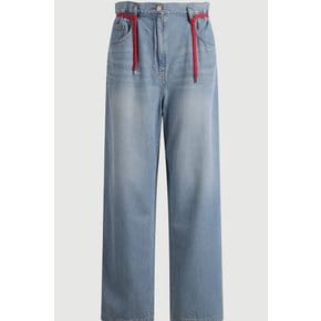 String Point In Banding Denim Pants (blue)  LFPDA25120BUX