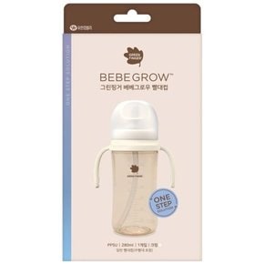 그린핑거 베베그로우 PPSU 빨대컵 280ml(크림)(택배)(랜덤배송)