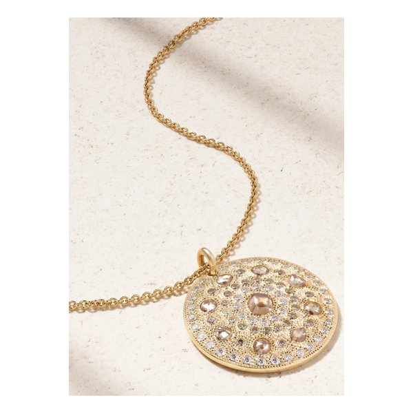 드비어스 탈리즘 메달 라지 18K 골드 다이아몬드 목걸이 46376663162898433