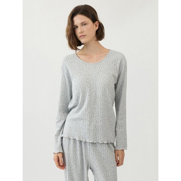 캡 내장 에이미 플라워 잠옷 세트