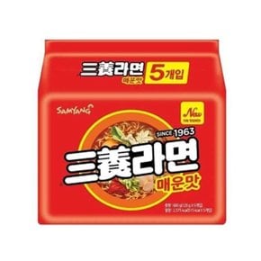 삼양 삼양라면 매운맛 120g 멀티5입 x8개