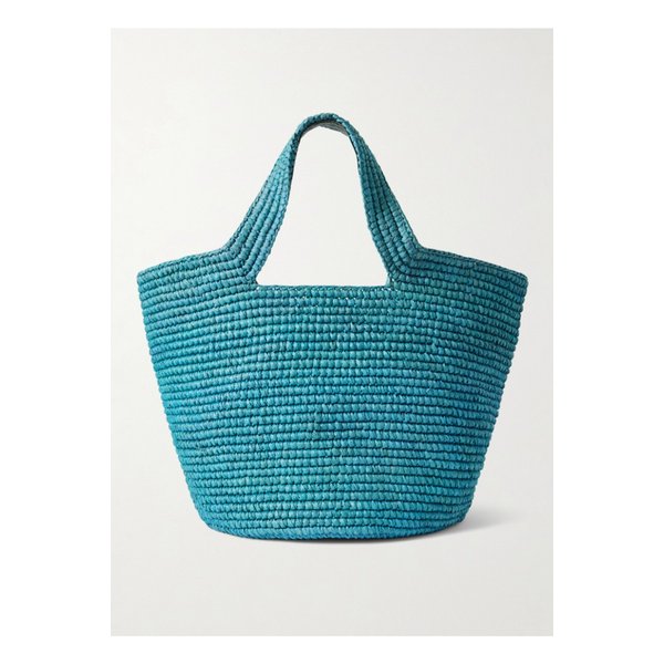 볼소 플라예로 우븐 라피아 토트 라이트 블루 46376663162851013