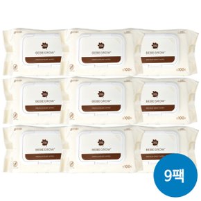 베베그로우 물티슈 캡형 100매 X 9개