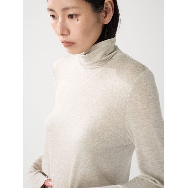 텐셀 울 소프티 터틀넥-베이지