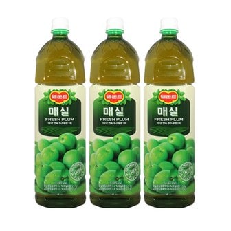  델몬트 매실쥬스 1.5L x 3펫 / 쥬스 음료