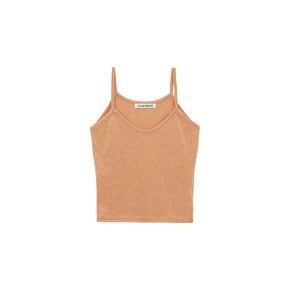 V-Neck Sleeveless Top_orange