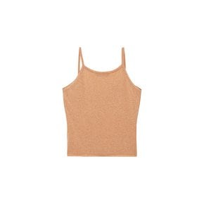 V-Neck Sleeveless Top_orange