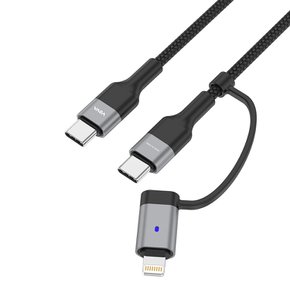 보바 60W 3in1 멀티 초고속 충전케이블 VA-220