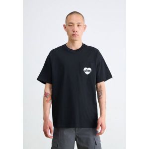 칼하트 WIP 4730402 Carhartt AMOUR POCKET - Print T-shirt black/white