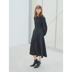 BUTTON DRESS / BLACK