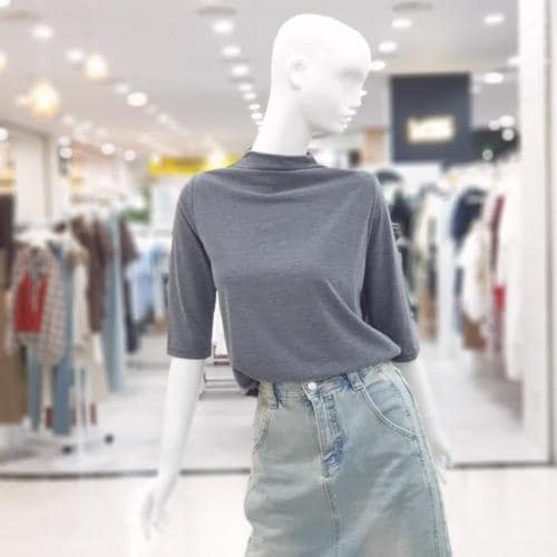 abfz sh06 실키라인 반목 티셔츠 데일리룩 SLBHA3K44H(1)