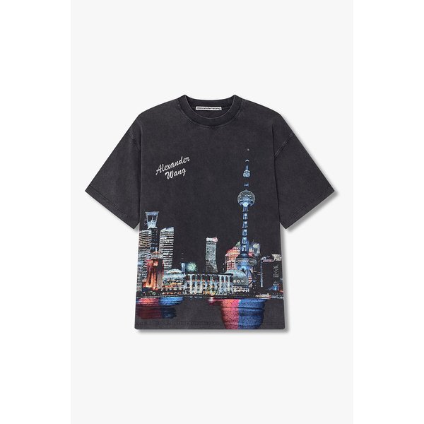 [UNISEX] 상하이 스카이라인 핫픽스 티셔츠 3625320010000