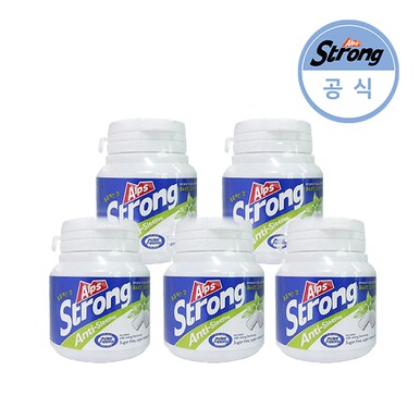 알프스 스트롱 졸음껌 54g 원형통X5개