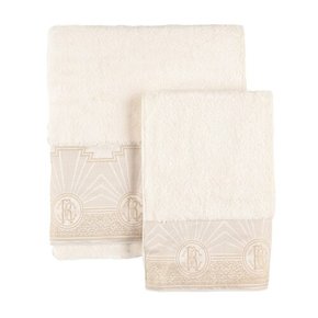 [BCD] 로베르토 카발리 셋 오브 2 로얄 골드 TOWELS B0060345789