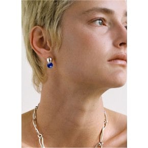 사피르바샤르 26FW Lapis Bell Earrings, Silver