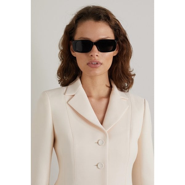 디올 와일디올 S2u 렉탱귤러 프레임 아세테이트 선글라스 블랙 42247633208380355